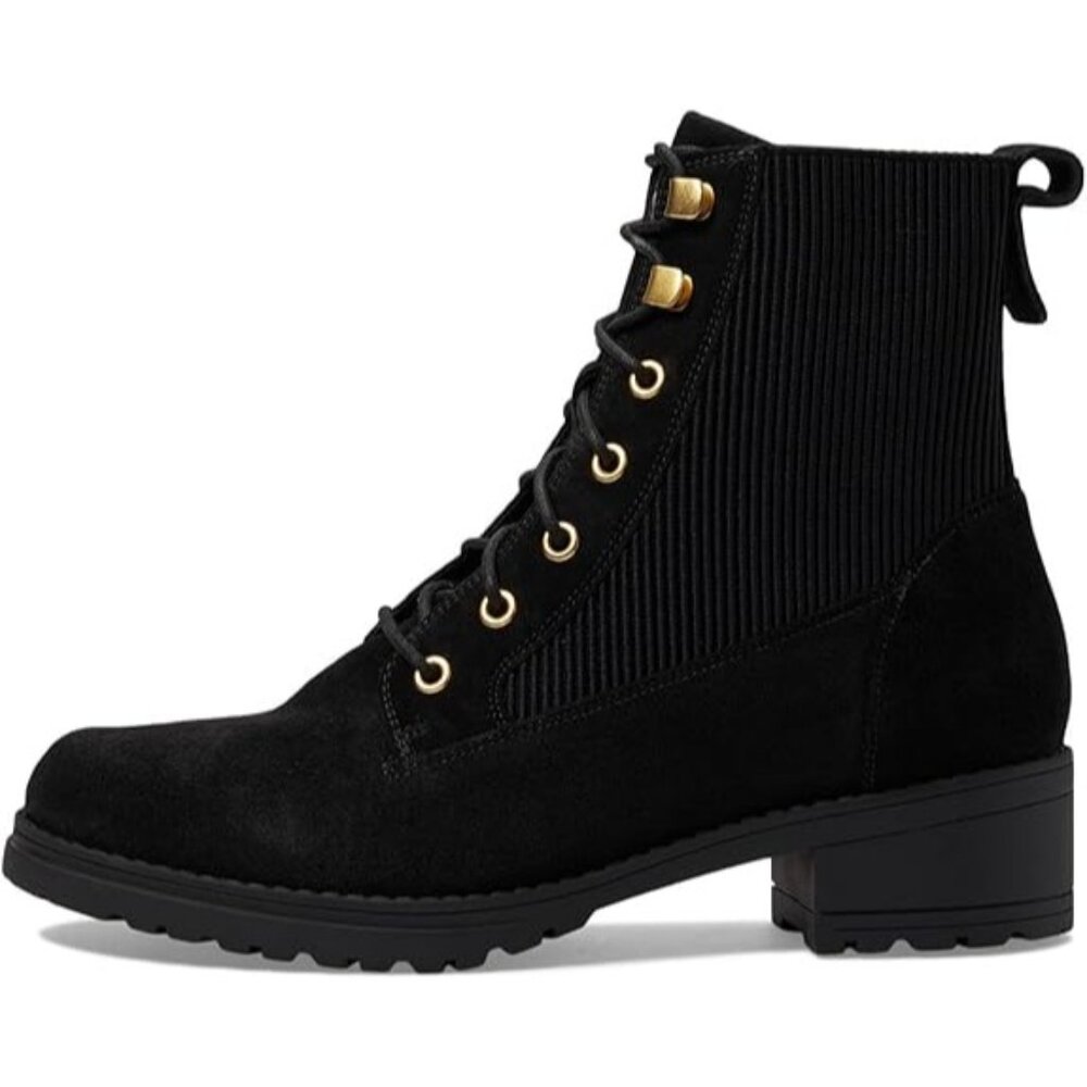 🆕 COLE HAAN Camea Ankle Moto Combat Waterproof Boot 7.5 Black - Picture 3 of 11